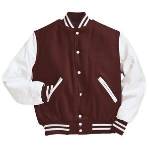 Holloway 224183 - Varsity Jacket Maroon/White