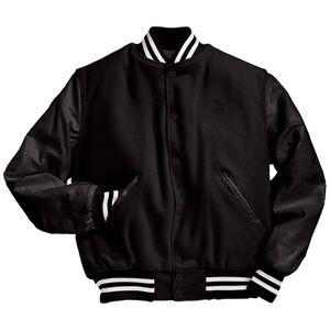Holloway 224183 - Varsity Jacket Black/Black/White