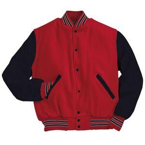 Holloway 224183 - Varsity Jacket Scarlet/ Black/ White