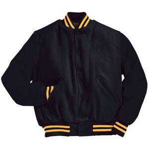 Holloway 224183 - Varsity Jacket Black/Light Gold