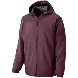 Holloway 229217 - Youth Bionic Hooded Jacket Maroon/Carbon