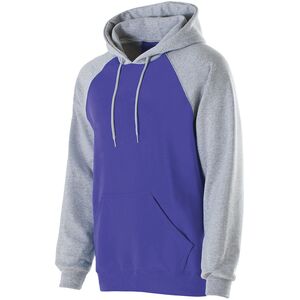 Holloway 229279 - Youth Banner Hoodie Purple/Athletic Heather