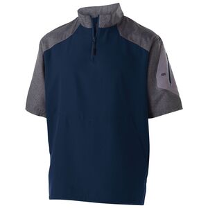 Holloway 229545 - Raider  Short Sleeve Pullover  Carbon Print/ Navy