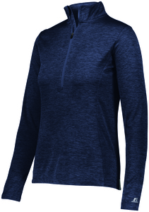 Russell QZ7EAX - Ladies Dri Power Lightweight 1/4 Zip Pullover Navy