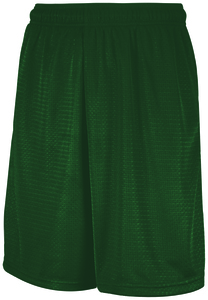 Russell 651AFM - Mesh Shorts With Pockets Dark Green