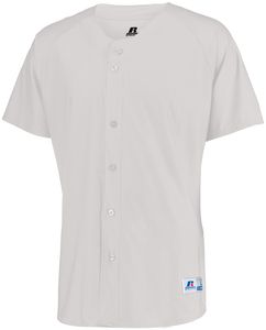 Russell 343VTM - Raglan Sleeve Button Front Jersey White