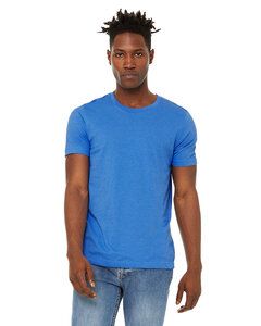 BELLA+CANVAS B3301 - Bella+Canvas Unisex Sueded Tee Heather Columbia Blue