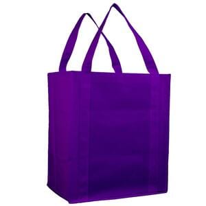 Q-Tees Q127200 - Tote bag with PL Bottom Purple