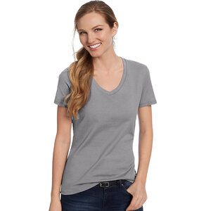 Hanes S04V - Hanes® Ladies Nano-T® Cotton V-Neck T-Shirt