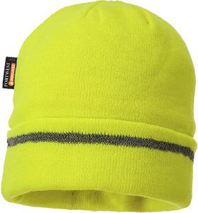 Portwest B023 - Knitted Hat Reflective Trim Yellow