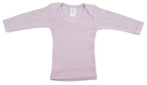 Infant Blanks 052B - Pastel pink long sleeve lap shirt Patel pink