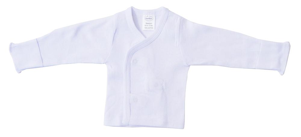 Infant Blanks 071B - Long sleeve side snap with mittens