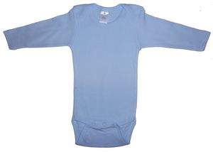 Infant Blanks 100B - Pastel Blue Long Sleeve Onezie Patel Blue