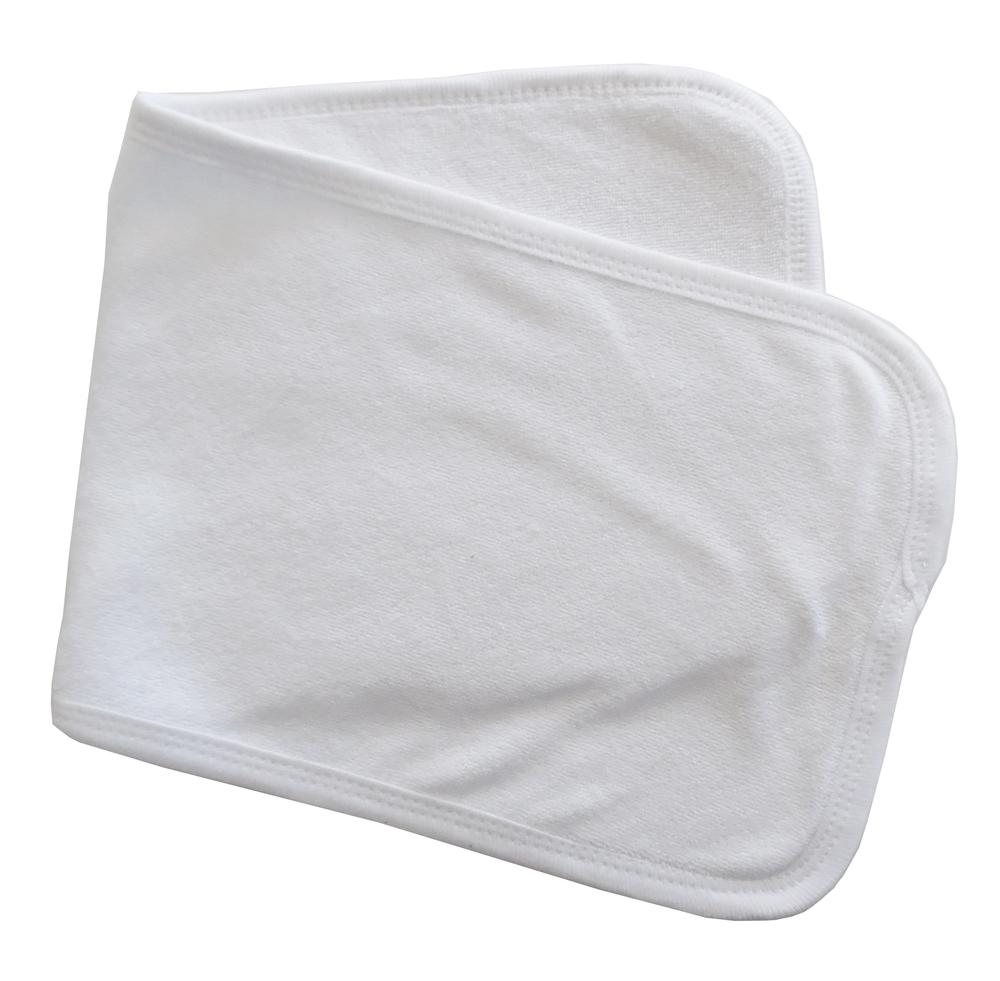 Infant Blanks 1025W - Baby burpcloth with trim