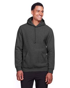 Team 365 TT96 - Adult Zone HydroSport Heavyweight Pullover Hooded Sweatshirt Dark Grey Heather