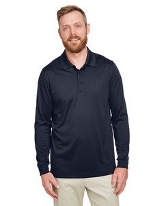 Harriton M348LT - Men's Tall Advantage Long Sleeve Snag Protection Plus IL Polo Dark Navy