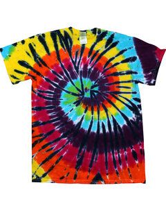 Tie-Dye CD100 - 5.4 oz., 100% Cotton Tie-Dyed T-Shirt Lava Lamp