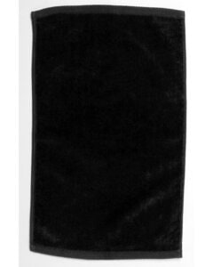 Pro Towels 1118DE - Velour Fingertip Sport Towel Black