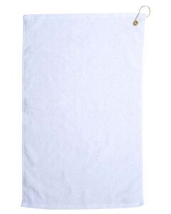 Pro Towels TRU25CG - Diamond Collection Golf Towel White