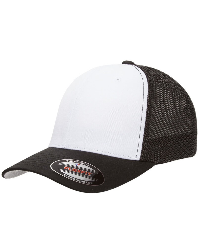 Yupoong 6511W - Flexfit Trucker Mesh with White Front Panels Cap