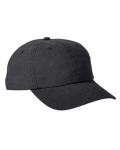 Big Accessories BA610 - Heavy Washed Canvas Cap Black