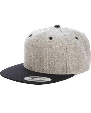 Yupoong 6089MT - Adult 6-Panel Structured Flat Visor Classic Two-Tone Snapback