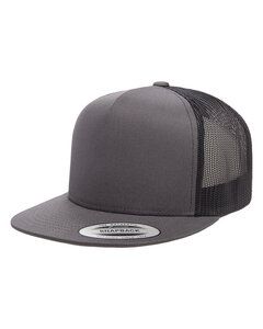 Yupoong 6006 - Five-Panel Classic Trucker Cap Charcoal/Black