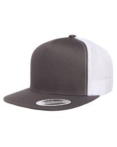 Yupoong 6006 - Five-Panel Classic Trucker Cap Charcoal / White