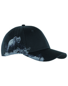 Dri Duck DI3319 - Brushed Cotton Twill Grizzly Bear Cap Charcoal