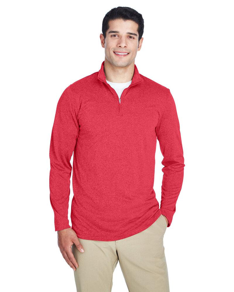 UltraClub 8618 - Men's Cool & Dry Heathered Performance Quarter-Zip