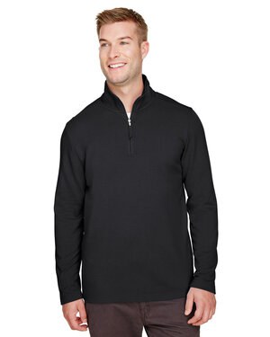 UltraClub UC792 - Mens Coastal Pique Fleece Quarter-Zip