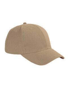 Big Accessories BX002 - 6-Panel Brushed Twill Structured Cap Khaki