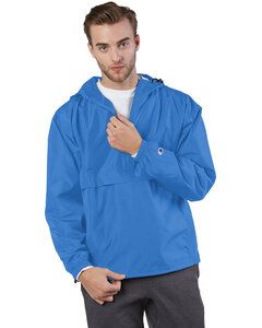 Champion CO200 - Adult Packable Anorak 1/4 Zip Jacket Athletic Royal