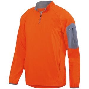 Augusta Sportswear 3311 - Preeminent Half Zip Pullover Orange/Graphite