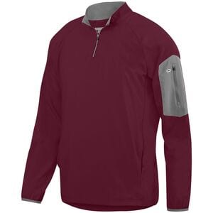 Augusta Sportswear 3311 - Preeminent Half Zip Pullover Maroon/ Graphite