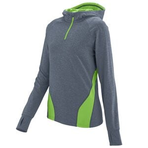 Augusta Sportswear 4812 - Ladies Freedom Pullover Graphite Heather/ Lime