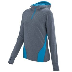 Augusta Sportswear 4812 - Ladies Freedom Pullover Graphite Heather/Power Blue