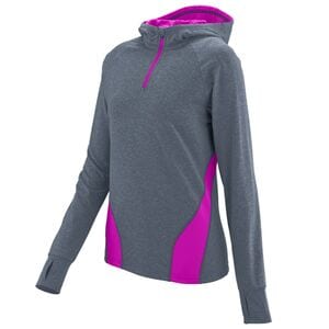 Augusta Sportswear 4812 - Ladies Freedom Pullover Graphite Heather/Power Pink
