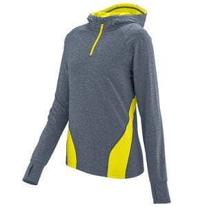 Augusta Sportswear 4812 - Ladies Freedom Pullover Graphite Heather/Power Yellow