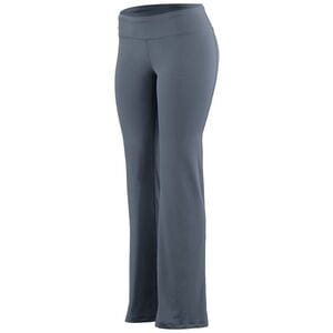 Augusta Sportswear 4814 - Ladies Wide Waist Brushed Back Poly/Spandex Pant Graphite
