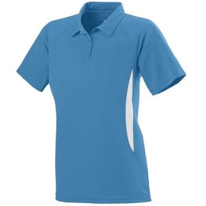 Augusta Sportswear 5006 - Ladies Mission Polo Columbia Blue/White