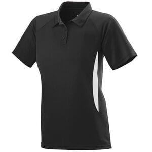 Augusta Sportswear 5006 - Ladies Mission Polo Black/White