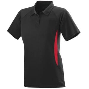 Augusta Sportswear 5006 - Ladies Mission Polo Black/Red