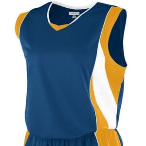 Augusta Sportswear 516 - Girls Wicking Mesh Extreme Jersey Navy/Gold/White