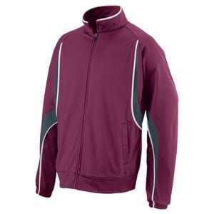 Augusta Sportswear 7711 - Youth Rival Jacket Maroon/ Slate/ White