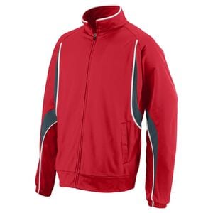 Augusta Sportswear 7711 - Youth Rival Jacket Red/Slate/White