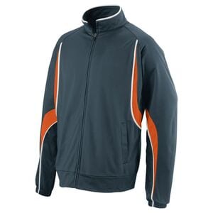 Augusta Sportswear 7711 - Youth Rival Jacket Slate/ Orange/ White