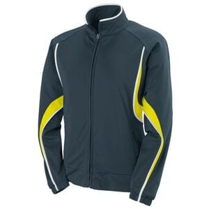 Augusta Sportswear 7712 - Ladies Rival Jacket Slate/ Power Yellow/ White