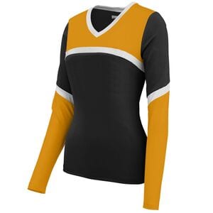 Augusta Sportswear 9210 - Ladies Cheerflex Rise Up Shell Black/Gold/White