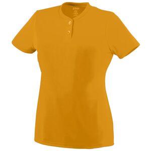 Augusta Sportswear 1213 - Girls Wicking Two Button Jersey